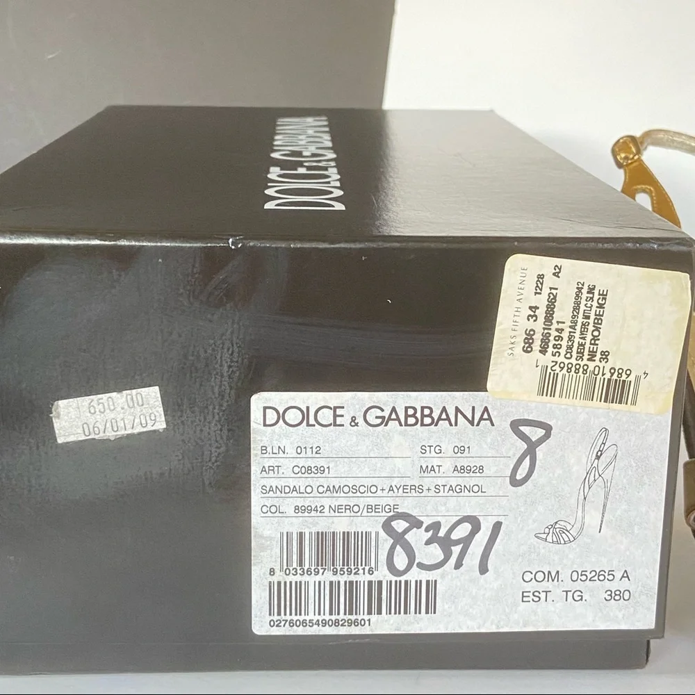 Dolce & Gabbana black suede